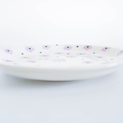 Dĩa tròn sâu 02 (22 cm) - Họa tiết Li Ti