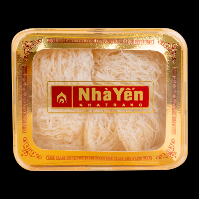 Tổ Yến Trắng Tinh Chế - Nhà Yến Nha Trang - Loại Chất Lượng 4.4 - Hộp 50 Gram - Tổ Yến Sào Tinh Chế - Hàng Chính Hãng