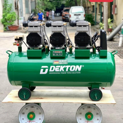 MÁY NÉN KHÍ KHÔNG DẦU 6750W 160L DEKTON DK-AC89-160 - HÀNG CHÍNH HÃNG