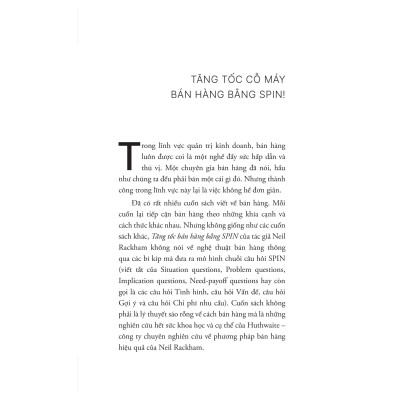 Sách - Tăng Tốc Bán Hàng Bằng SPIN (Tái Bản 2024)