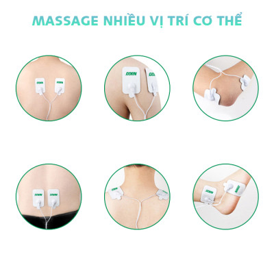 Máy Massage Xung Điện Trị Liệu Nikio NK-102 - 8 Miếng Dán Mát Xa Giảm Đau Nhức Toàn Thân Với Công Nghệ Điện Xung Mới - Đèn Hồng Ngoại Hỗ Trợ Trị Viêm Mũi Dị Ứng, Viêm Xoang - Pin Sạc Không Dây Tiện Lợi