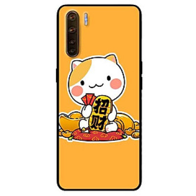 Ốp lưng dành cho Oppo Reno 3 - A91 mẫu Mèo Và Thỏi Vàng