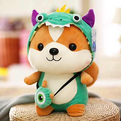 Gấu bông chó Shiba cosplay 25cm cao cấp - Đồ chơi thú nhồi bông chó Shiba cosplay bông gòn mềm mịn, bền đẹp, dễ sử dụng và an toàn cho trẻ nhỏ Quà Tặng Thú Bông 