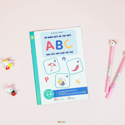 Bộ sách 05 cuốn Phát triển kĩ năng ( Biên soạn theo chương trình mầm non mới): Vở nhận biết và tập viết ABC qua các trò chơi trí tuệ (3+)