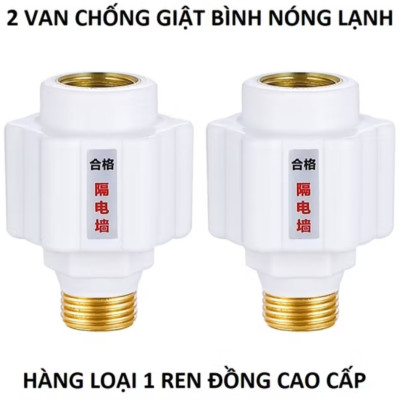 BỘ 2 CÁI VAN CHỐNG ĐIỆN GIẬT LẮP MÁY NƯỚC NÓNG LẠNH AN TOÀN CHO MỌI GIA ĐÌNH 