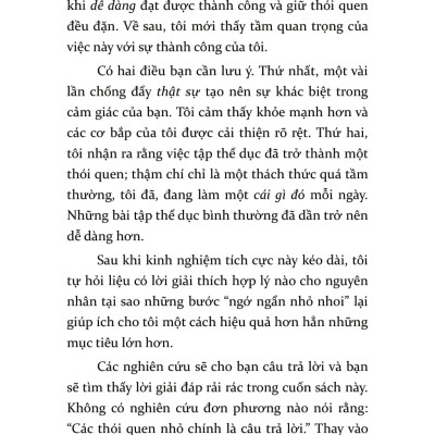 Gieo Thói Quen Nhỏ, Gặt Thành Công Lớn