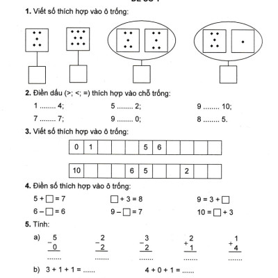 Bộ Đề Kiểm Tra Toán - Tiếng Việt Lớp 1 (Theo Chương Trình Tiểu Học Mới Định Hướng Phát Triển Năng Lực)_HA