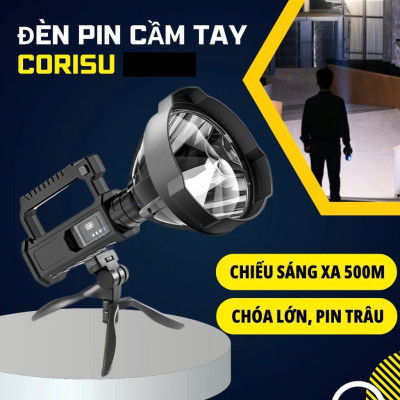 Đèn Pijn LED Siêu Sáng Cầm Tay – Đèn Hông, Pin Trâu, Chiếu Xa 500m, Siêu Bền, Dùng Cho Gia Đình & Dã Ngoại, ĐÈN TRANG TRÍ