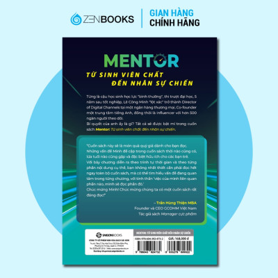 Sách - MENTOR - Từ Sinh Viên Chất Đến Nhân Sự Chiến