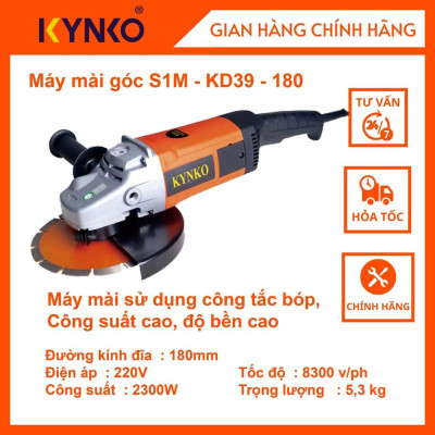 Máy mài góc cầm tay chính hãng Kynko S1M- KD39 -180 # 6391G siêu khỏe