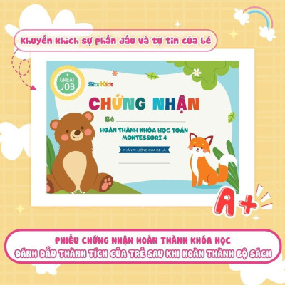 Sách - Học Toán Montessori 4 - Phát Triển Trí Tuệ 4+ - Megabook