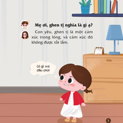 Sách Cùng Con Nuôi Dưỡng Cảm Xúc Tích Cực - Con Không Ghen Tị