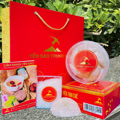 Tổ Yến Sào Tinh Chế (5 Tổ/40g/Hộp) (Tổ Yến làm sạch/Tổ Yến Sạch chế biến từ Tổ Yến Thô /Tổ Yến còn lông) Yến Sào Trung Nam
