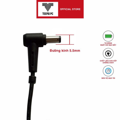 Sạc Dùng Tương Thích Cho Laptop Asus Chân thường 5.5mm - Công Suất 65w 90w - Hàng Nhập Khẩu New Seal TEEMO PC TESE