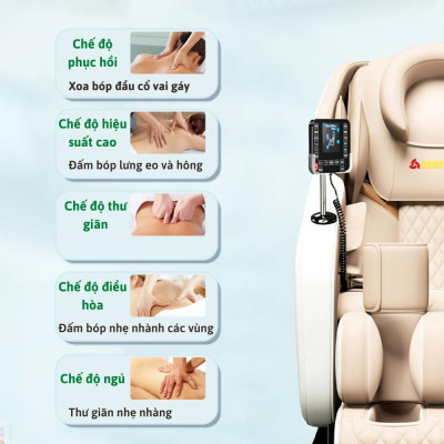 Ghế massage trị liệu toàn thân Kagawa K9 cao cấp đa chức năng công nghệ túi khí, nhiệt hồng ngoại