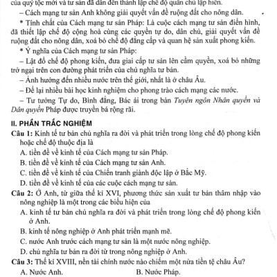 Trả Lời Câu Hỏi Lịch Sử 11 - Tự Luận Và Trắc Nghiệm (Dùng Chung Cho Các Bộ SGK Hiện Hành) _HA
