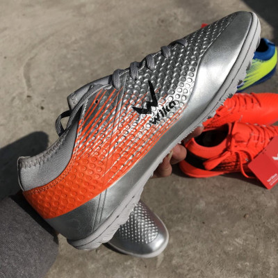 Wika Flash Xám mẫu giày đá banh thể thao Hot chưa từng Hot 2022-2023 giày đá sân cỏ nhân tạo cao cấp