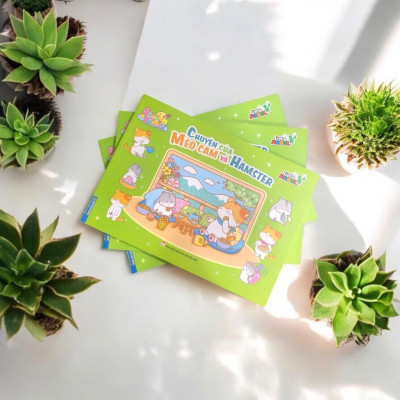 Sách Tô Màu - Bốn Mùa Của Capybara Và Mèo Cam + Chuyện Của Mèo Cam Và Hamster - Combo 2 Cuốn - Minh Thắng