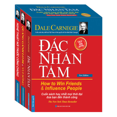 Combo Hộp Sách 3 Cuốn (Đắc Nhân Tâm + Quẳng Gánh Lo Đi Và Vui Sống + Nghệ Thuật Nói Trước Công Chúng)