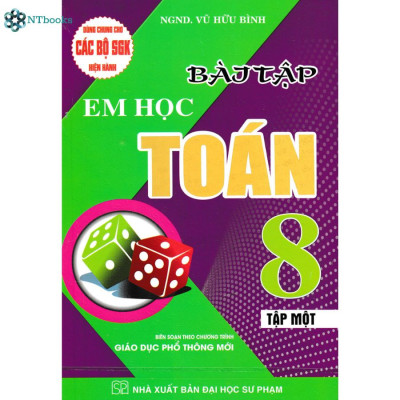 Combo 2 Cuốn Sách Sách Bài Tập Em Học Toán Lớp 8 Tập 1 + Tập 2 (Dùng Chung Cho Các Bộ SGK Hiện Hành)