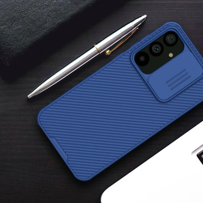 Ốp lưng cho Samsung Galaxy S23 FE bảo vệ camera chống sốc hiệu Nillkin Camshield chống sốc cực tốt, chất liệu cao cấp - hàng nhập khẩu