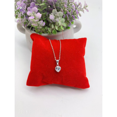 Dây chuyền bạc Ý 925 Huệ Ngân -Hoa đá D160008-M