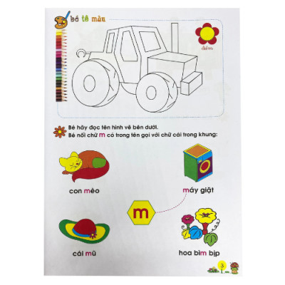 Hành Trang Bé Vào Lớp 1 - Bé Tập Tô & Làm Quen Với Chữ Cái (Từ 4-6 Tuổi) - Tập 2 (ML)