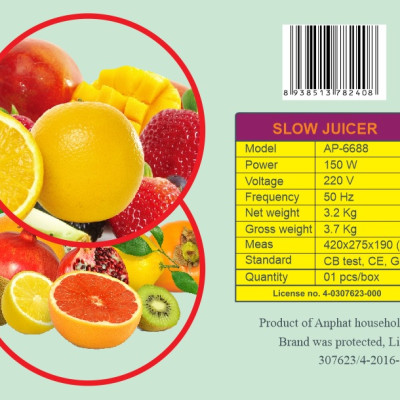 Máy Ép Chậm Cao Cấp Aulux AP-6688 - Hàng Chính Hãng