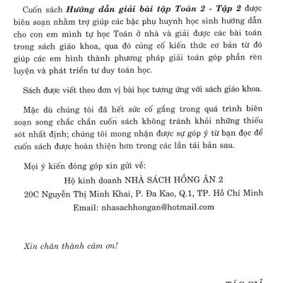 Hướng Dẫn Giải Bài Tập Toán 2 - Tập 2 (Bám Sát SGK Chân Trời Sáng Tạo) _HA