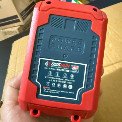 Pin 10 cell /15cell BOSHUN BS-AB604 ABS - chân pin phổ thông dùng cho máy khoan, Máy siết bulong