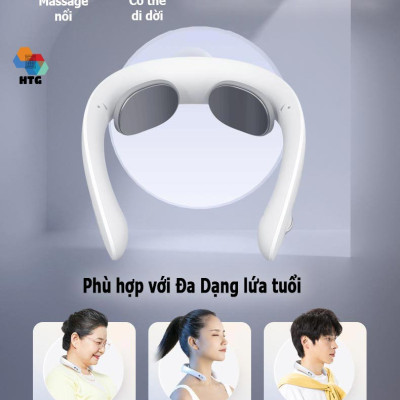 Máy massage cổ vai gáy Jeeback G6 phiên bản thanh lịch, siêu nhỏ gọn, kết nối App điều khiển, massage 3 cấp nhiệt, 4 chệ độ cùng 10 cường độ tích hợp, hàng chính hãng