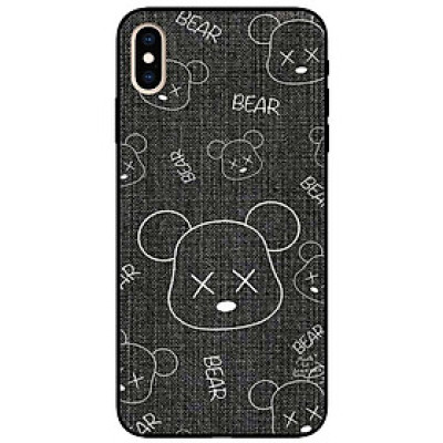 Ốp lưng cho IPhone X - Xs - Xs Max - Xr - 11 - 11 Pro Max - Họa Tiết Gấu Xám - Hàng Chính Hãng