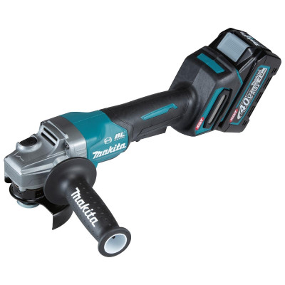 MÁY MÀI GÓC (CÔNG TẮC BÓP) DÙNG PIN (40V/4.0AH) 100MM MAKITA GA011GM201 (02 PIN 40V 4.0AH 01 ĐẾ SẠC THÙNG MAKPAC) - HÀNG CHÍNH HÃNG