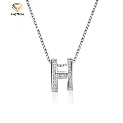 Dây chuyền bạc Ý 925 Huệ Ngân - Chữ H-Heart Biểu tượng trái tim PP1752