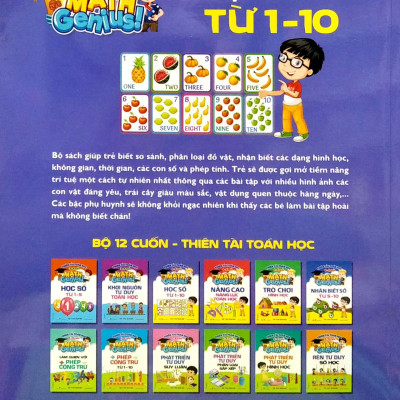Thiên Tài Toán Học ( 4-5 Tuổi) - Học Số Từ 1-10
