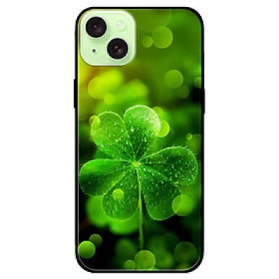 Ốp lưng dành cho Iphone 15 - Iphone 15 Plus - Iphone 15 Pro - Iphone 15 Pro Max - Cỏ 3 Lá May Mắn - Hàng Chính Hãng