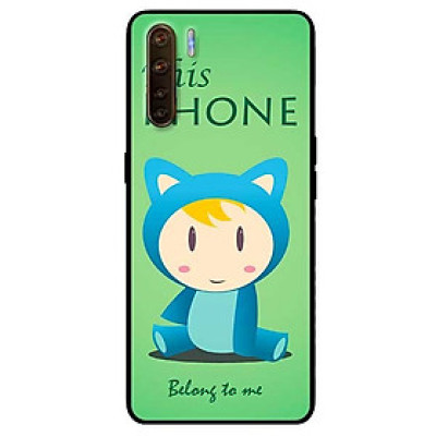 Ốp lưng dành cho Oppo Reno 3 - A91 mẫu Mèo Xanh