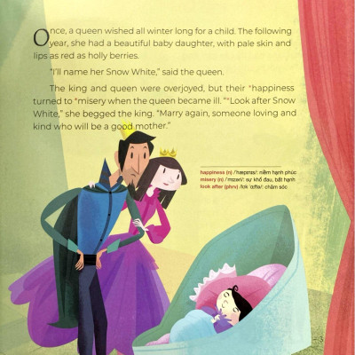 Sách - Truyện Cổ Tích Hay Nhất Thế Giới - Nàng Bạch Tuyết Và Bảy Chú Lùn - Snow White And The Seven Dwarfs