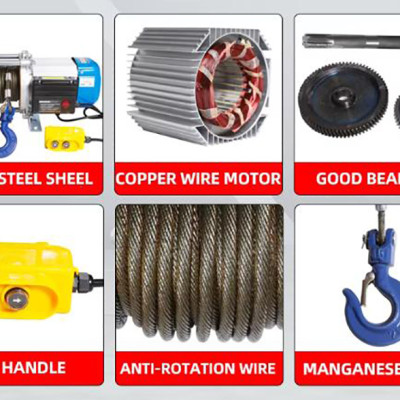 Tời điện đa năng nâng hạ vỏ nhôm ABG CD-K1 sử dụng nhiều trong công nghiệp, xây dựng