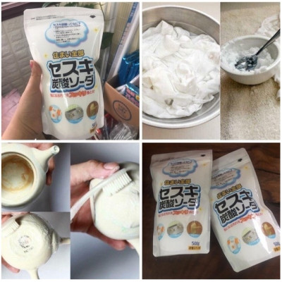 Combo Bột baking soda Sesuki (tẩy trắng) Rocket (500g)