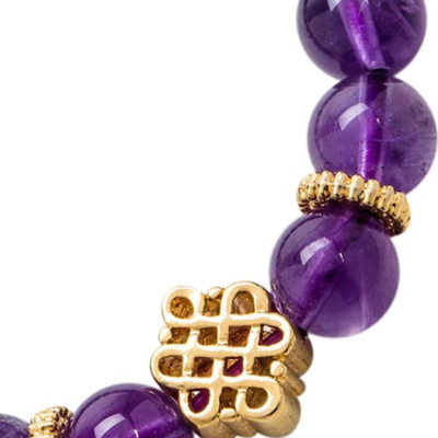 Vòng Đá Thạch Anh Tím Mix Charm Bạc 925 (8mm) Ngọc Quý Gemstones VT160