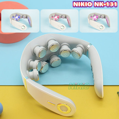 Máy massage cổ xung điện 8D Nikio NK-131 - Rung nóng kết hợp ánh sáng sinh học
