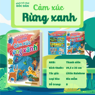 Sách Trò Chơi Bóc Dán - Cảm Xúc Rừng Xanh - Megabook
