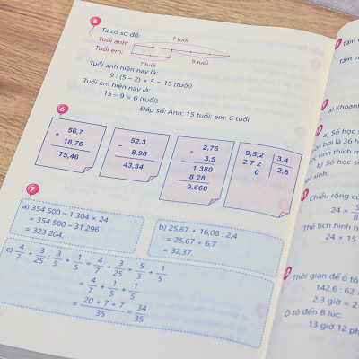 Sách: Combo 5 Cuốn Sách Toán Từ Cơ Bản Đến Nâng Cao Dành Cho Học Sinh Lớp 5