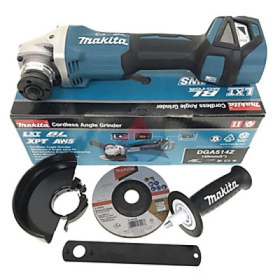 MÁY MÀI GÓC DÙNG PIN (125MM/CÔNG TẮC TRƯỢT/AWS//BL)(18V) (KHÔNG KÈM PIN VÀ ĐẾ SẠC) MAKITA DGA514Z- HÀNG CHÍNH HÃNG