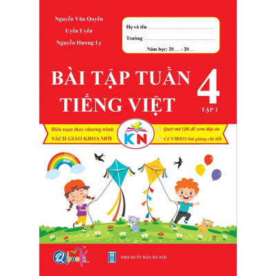Sách Combo Bài Tập Tuần Toán và Tiếng Việt Lớp 4 - Tập 1 - Kết Nối Tri Thức Với Cuộc Sống (2 cuốn)