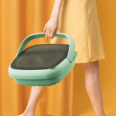 Máy giặt mini gấp gọn máy bán tự động giặt quần áo giặt đồ lót tất bằng ánh sáng xanh vắt khô khử khuẩn sạch sẽ