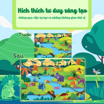 Sách Trò Chơi Bóc Dán - Cảm Xúc Rừng Xanh - Megabook