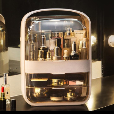 Tủ đựng đồ trang điểm Tủ đựng đồ trang điểm mini 2 tầng có nắp đậy, chống bụi DH-DGD2010mini 2 tầng có nắp đậy, chống bụ