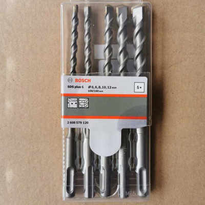 BỘ 5 MŨI KHOAN SDS+ PLUS 1 (6/6/8/10/12*160MM) BOSCH 2608579120 - HÀNG CHÍNH HÃNG